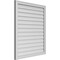 Ekena Millwork Vertical Surface Mount PVC Gable Vnt: Non-Functional, w/2"W x 1-1/2"H, Brickmould Frame, 34"W x 40"H GVPVE34X4002SN - alternate 2